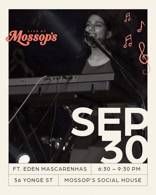 Eden Mascarenhas Live at Mossop's Social House