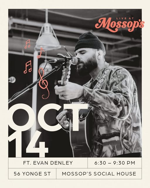 Live at Mossop’s: Evan Denley