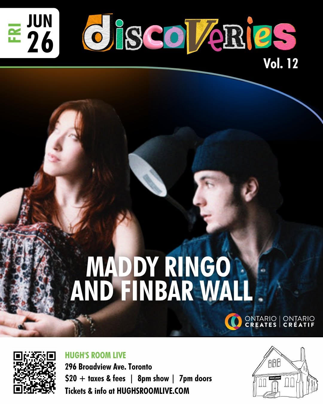 Maddy Ringo and Finbar Wall at Discoveries Volume 12