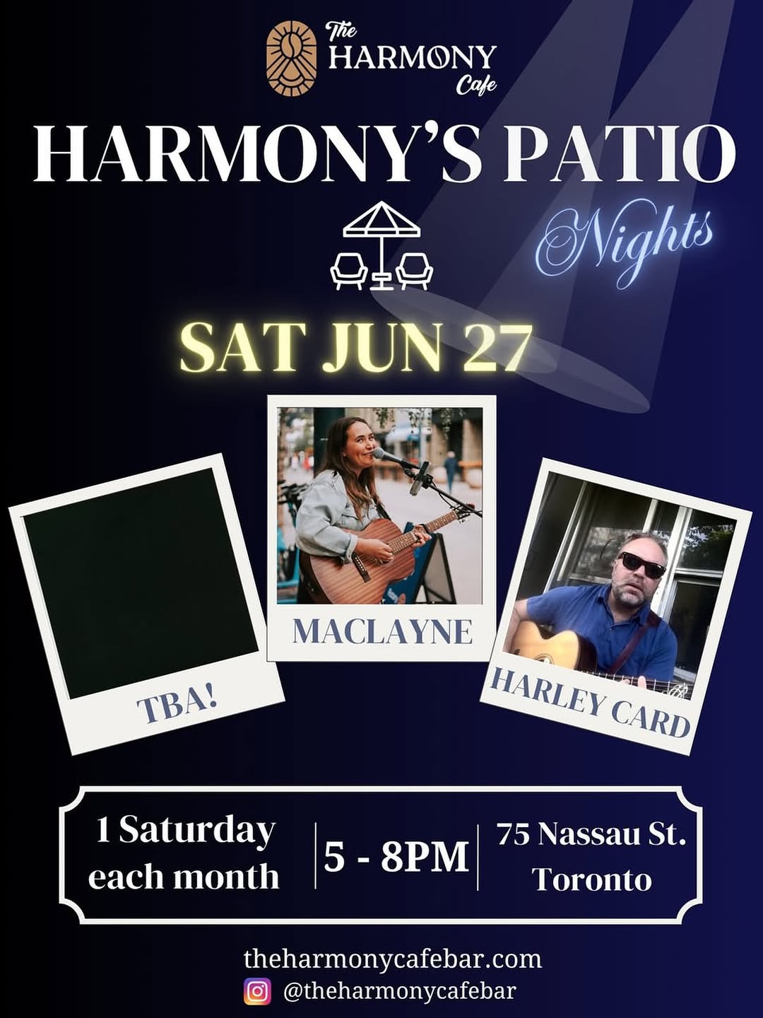 Harmony's Patio Nights: Harley Card & MacLayne