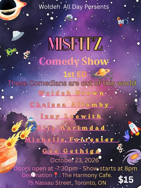 Misfits Comedy Show - Oct 23, 2026