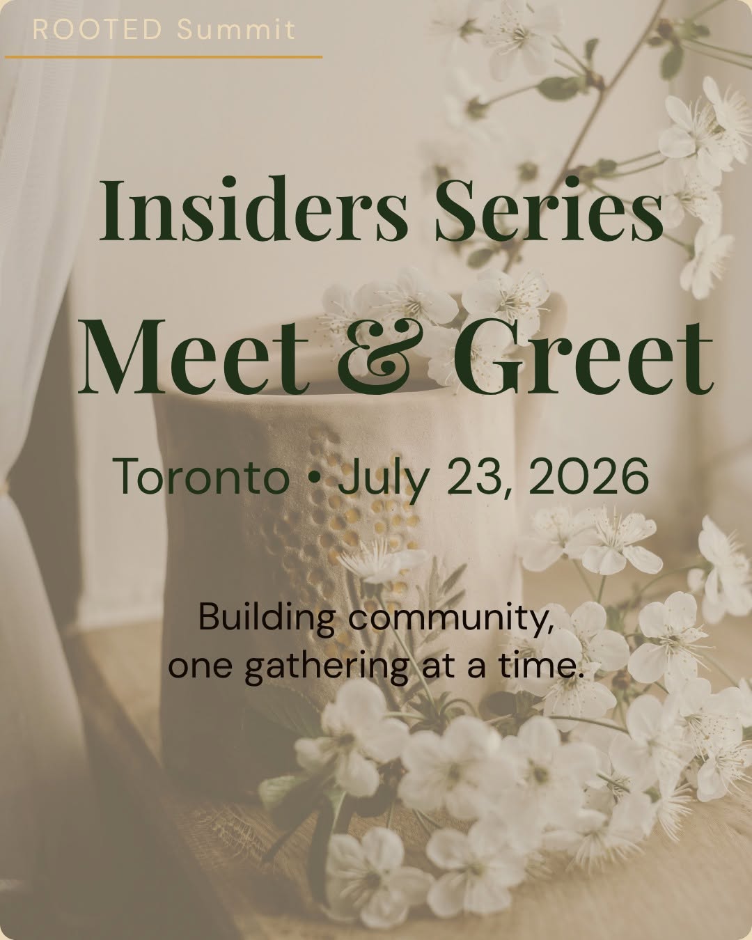 Rooted Insiders Series Meet & Greet