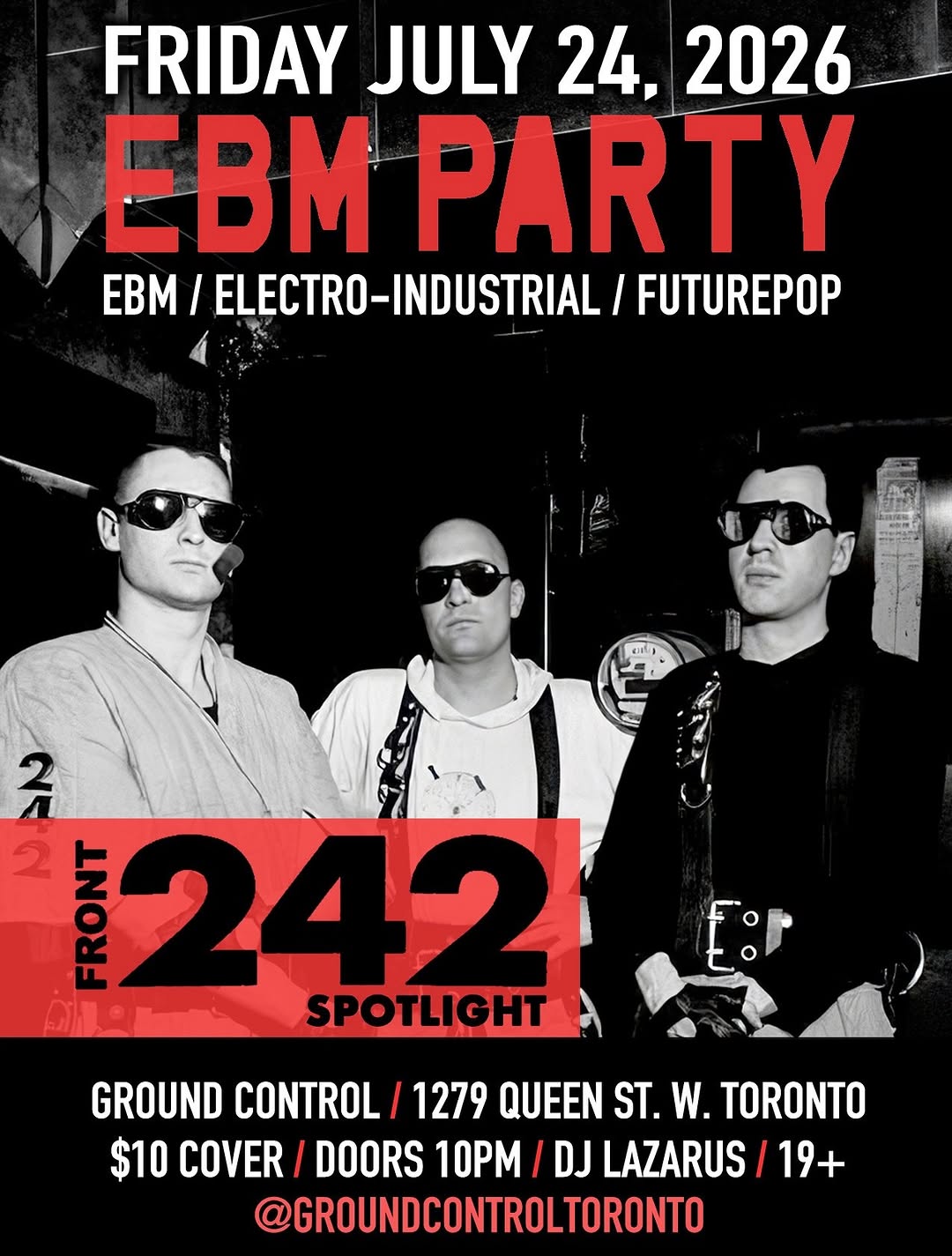 EBM PARTY: Front 242 Spotlight with DJ Lazarus