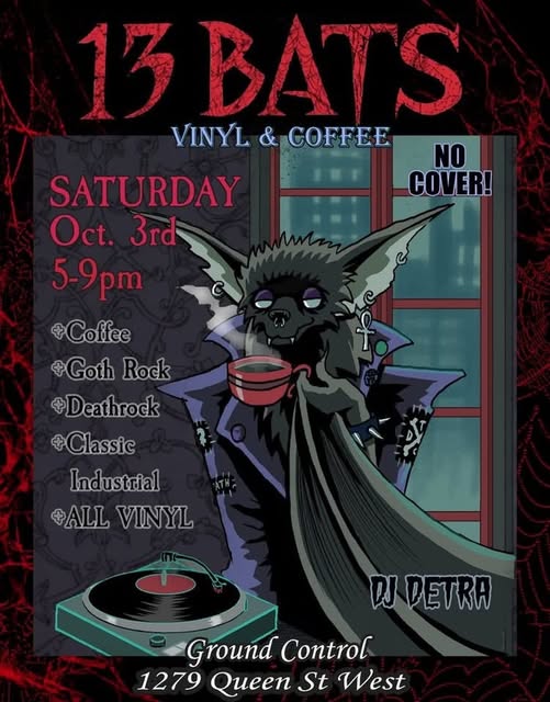 13 BATS: Vinyl & Coffee with DJ Vetra