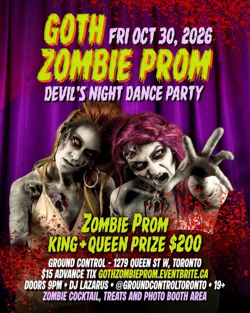 Goth Zombie Prom – Devil's Night Dance Party (with DJ Lazarus)