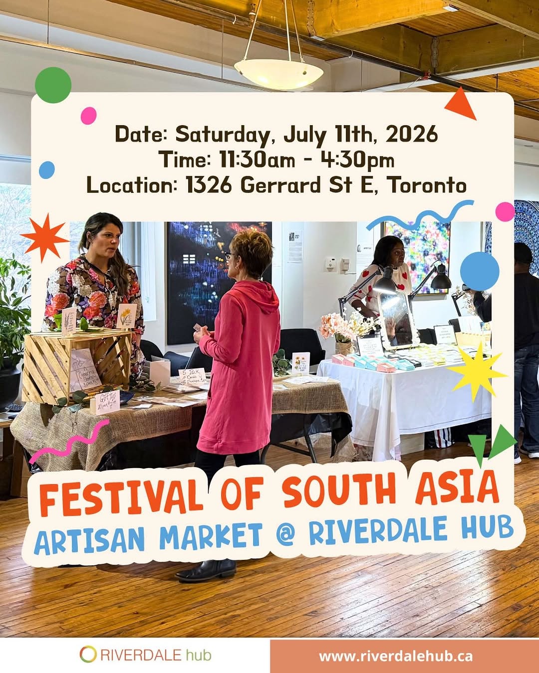 Artisan Market – Festival of South Asia 2026 (Riverdale Hub)