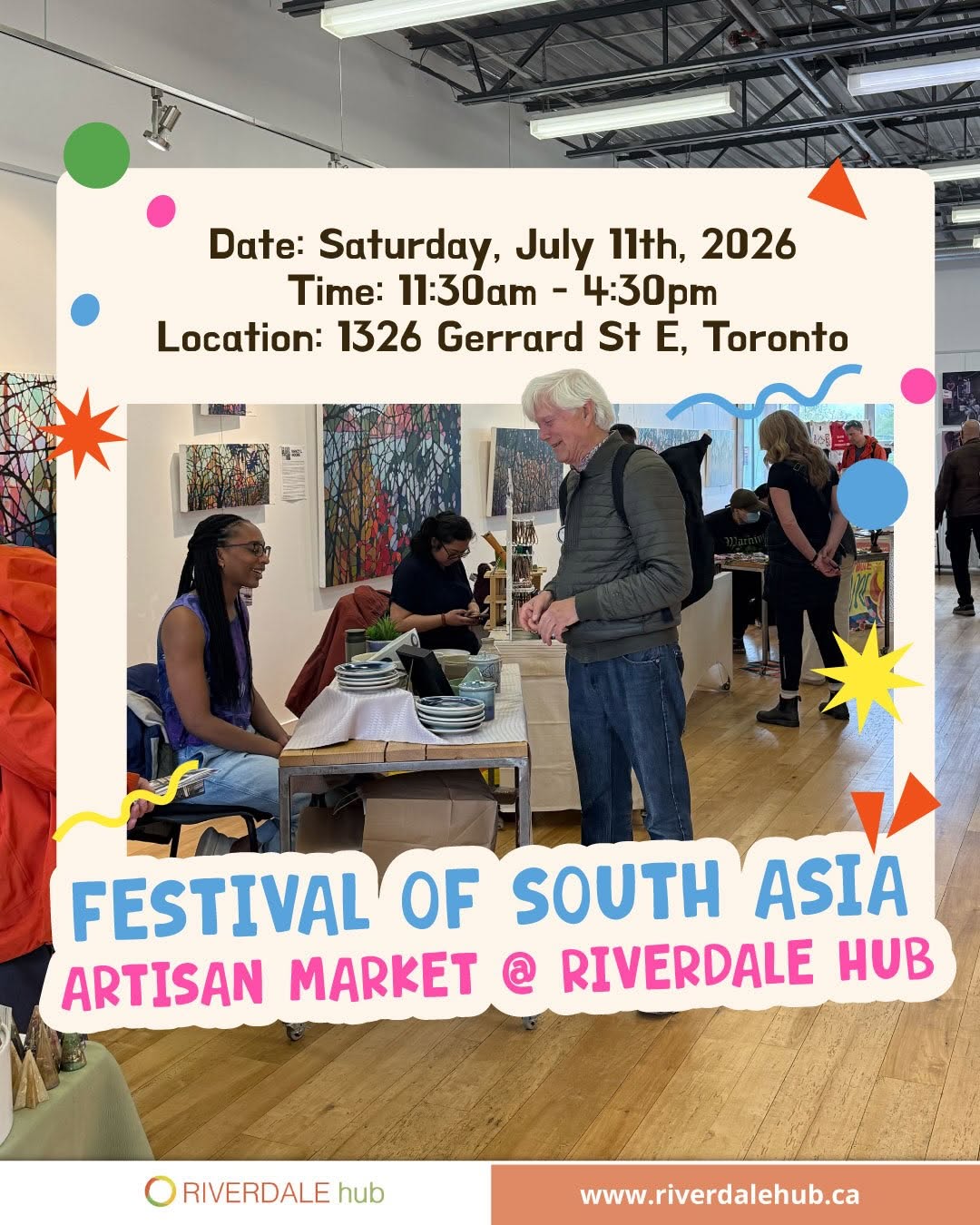 Artisan Market – Festival of South Asia 2026 (Riverdale Hub)