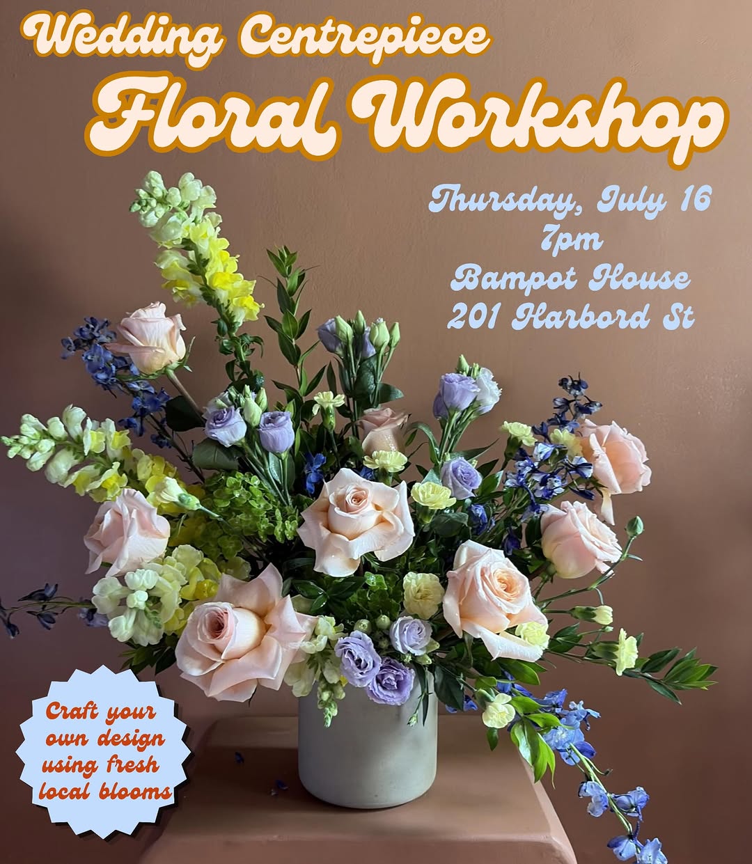 Wedding Centrepiece Floral Workshop