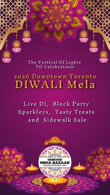 Diwali Mela 2026 — Gerrard India Bazaar
