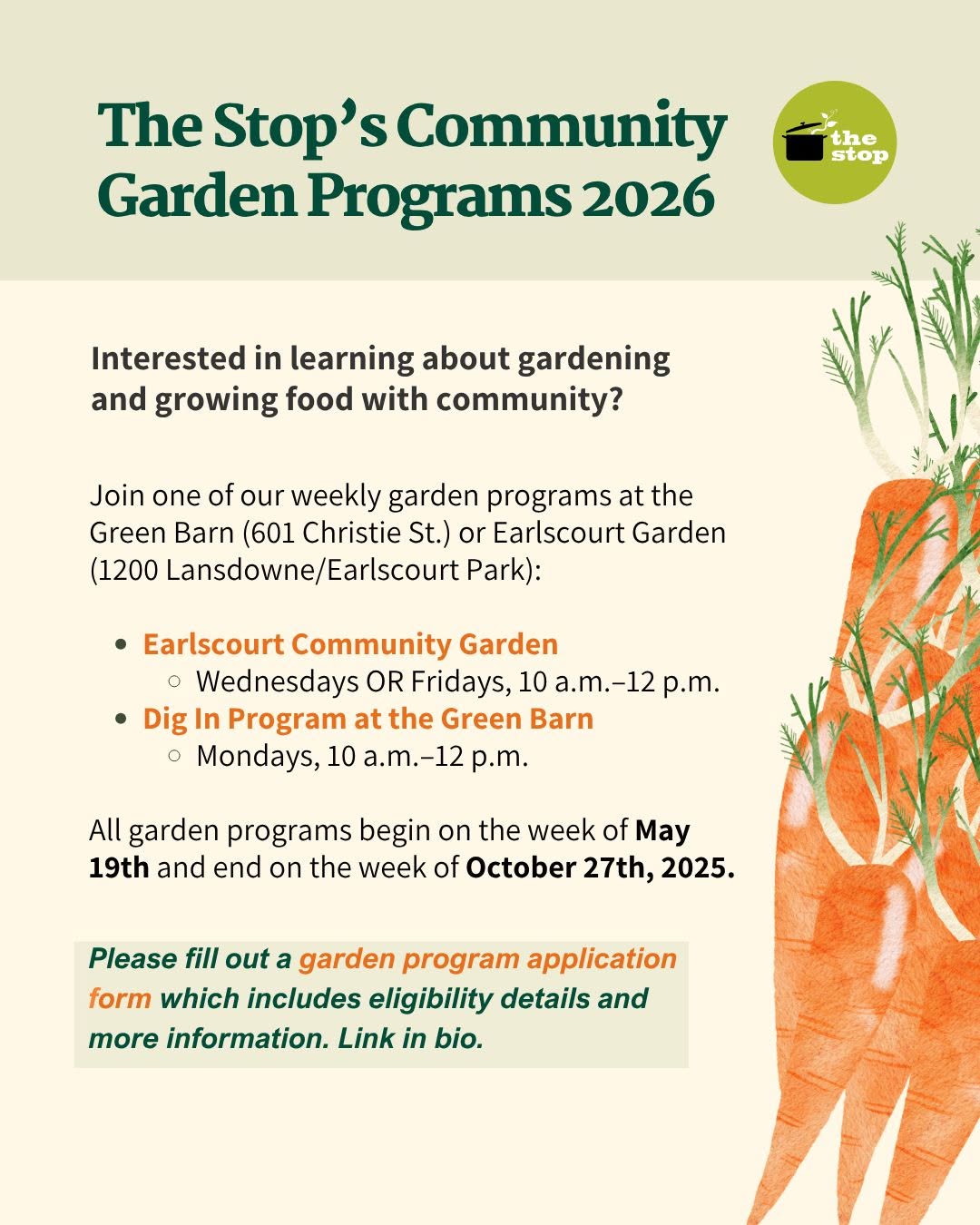 Earlscourt Community Garden Wednesday Session