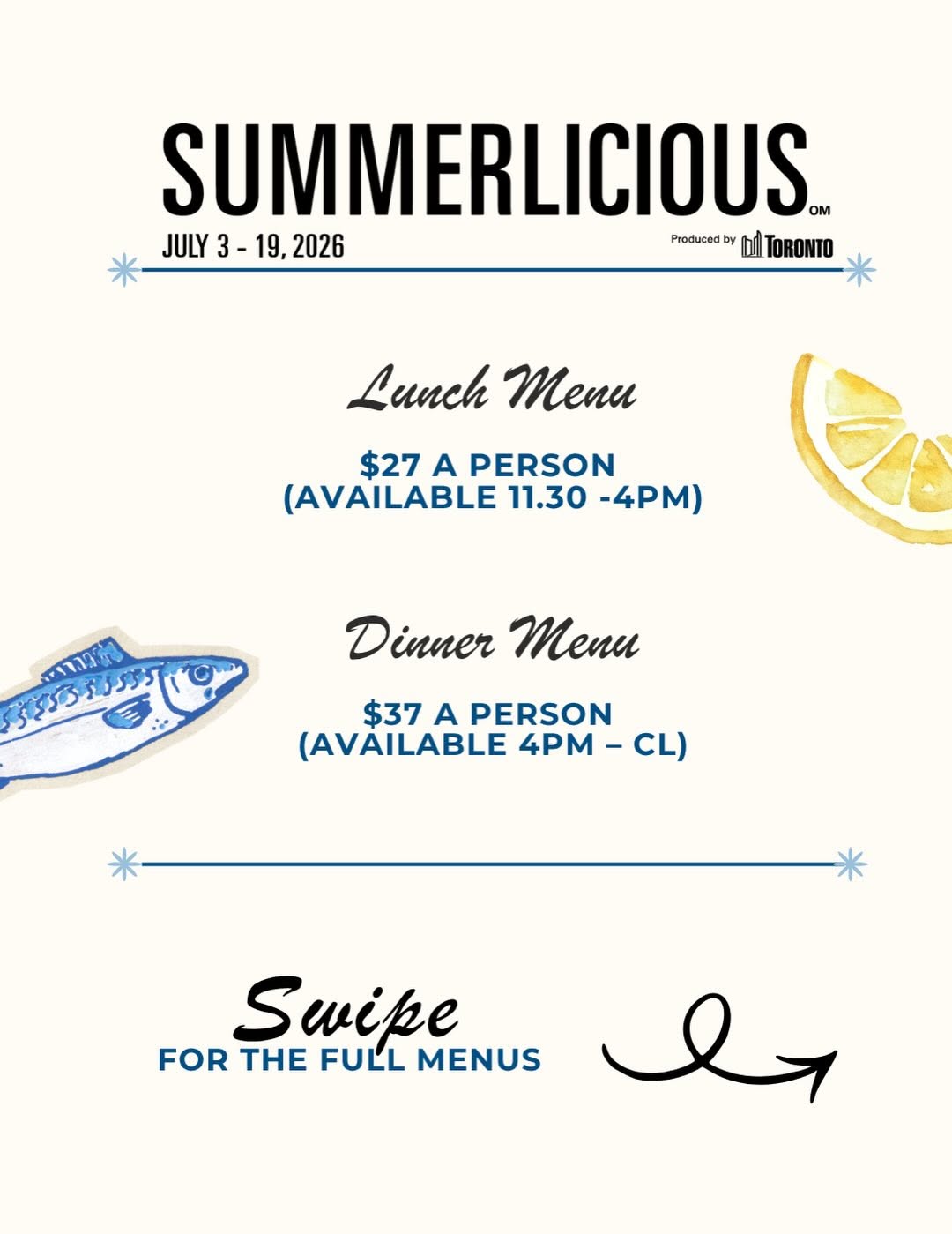 Summerlicious Lunch