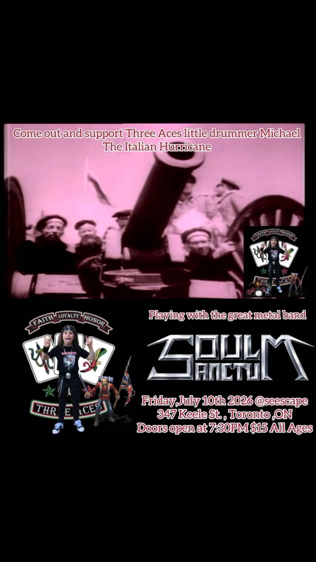 Michael the Italian Hurricane with Souls Sanctum Thrash