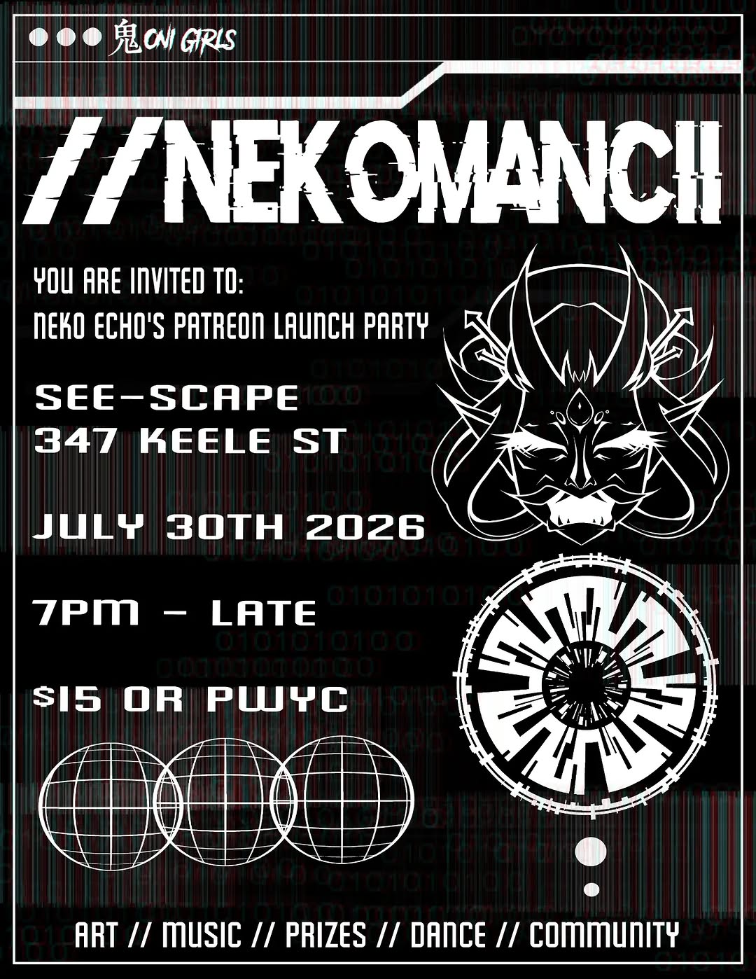 Oni Girls Patreon Launch Event