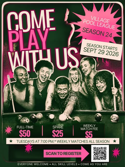 Village Pool League – Season 24 Kickoff