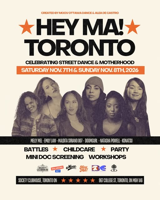 HEY MA! Toronto Workshop Day — 4PM with bgirl_konatsu