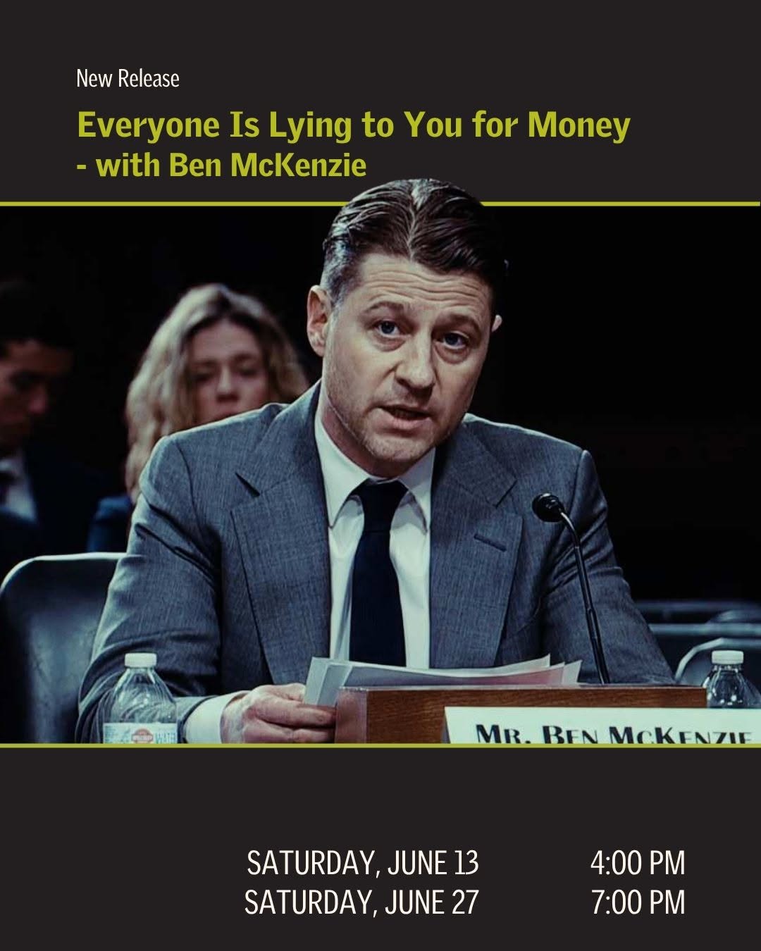 Everyone Is Lying to You for Money - Screening and Q&A