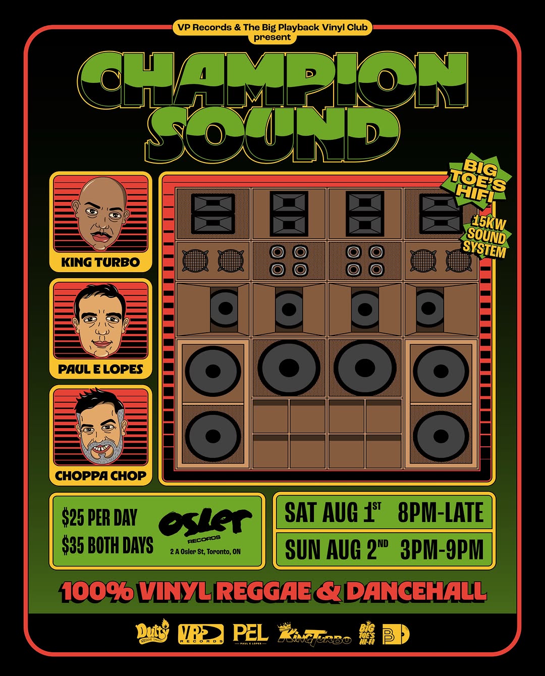 Champion Sound – Saturday Aug 1, 2026