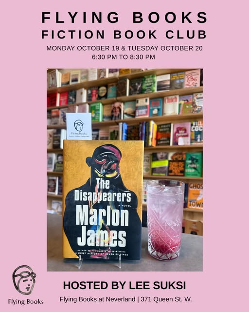 The Disappearers Book Club — Oct 19