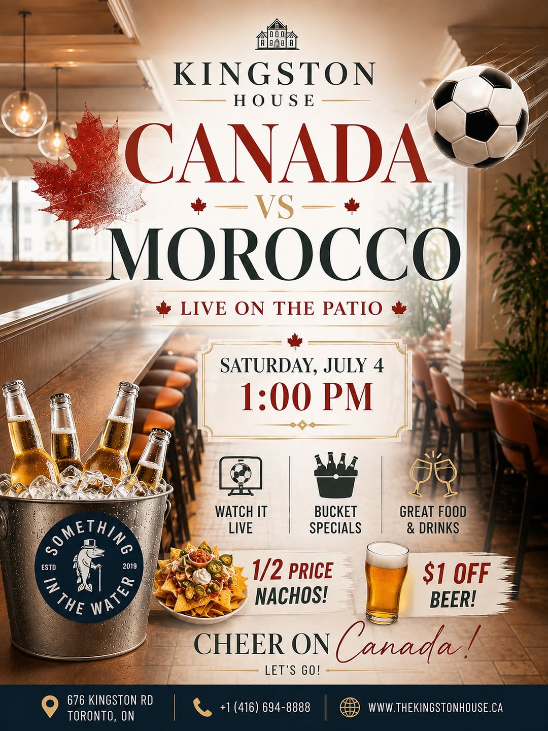Canada vs Morocco – Live on the Patio