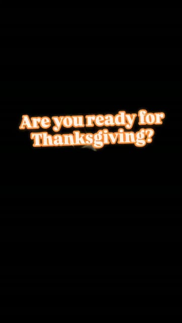 Thanksgiving Monday Dinner