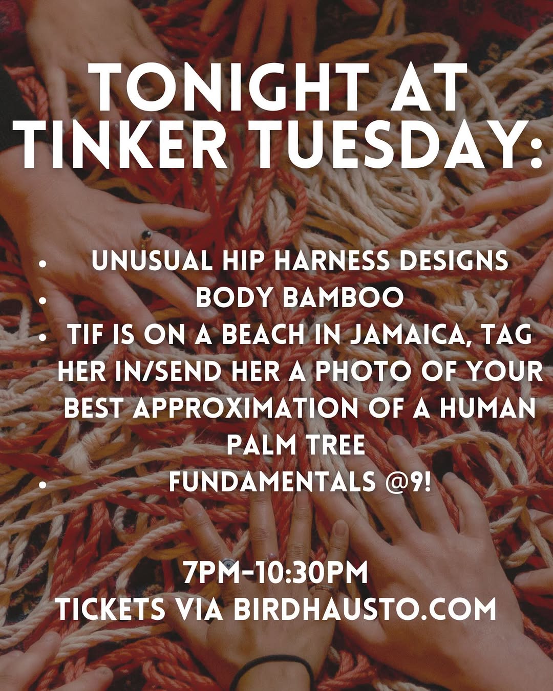 Tinker Tuesday Rope Workshop