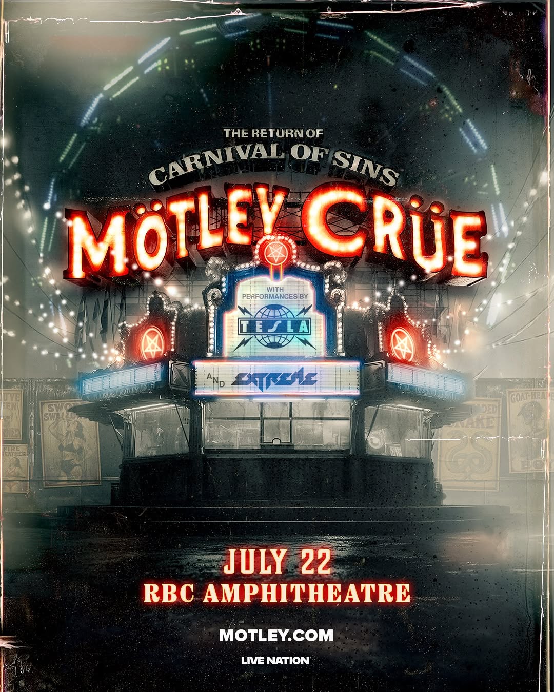Motley Crue with Tesla & Extreme at RBC Amphitheatre