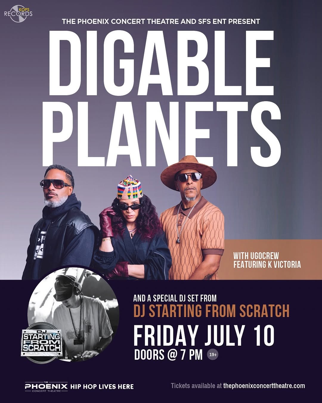 Digable Planets Live at Phoenix Concert Theatre with UGOCREW, K Victoria, and DJ Starting From Scratch