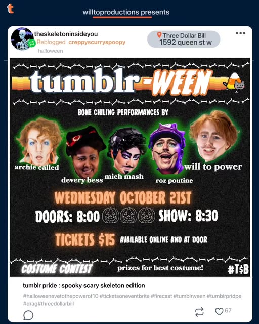 Tumblr Pride Halloween Drag Show