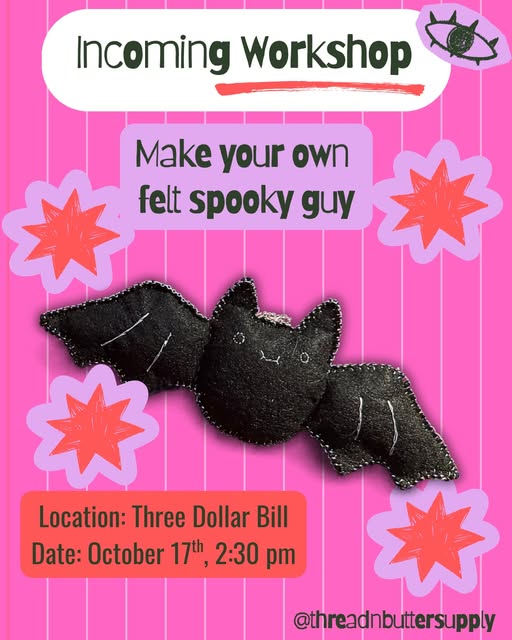 Incoming Workshop: Make your own felt spooky guy