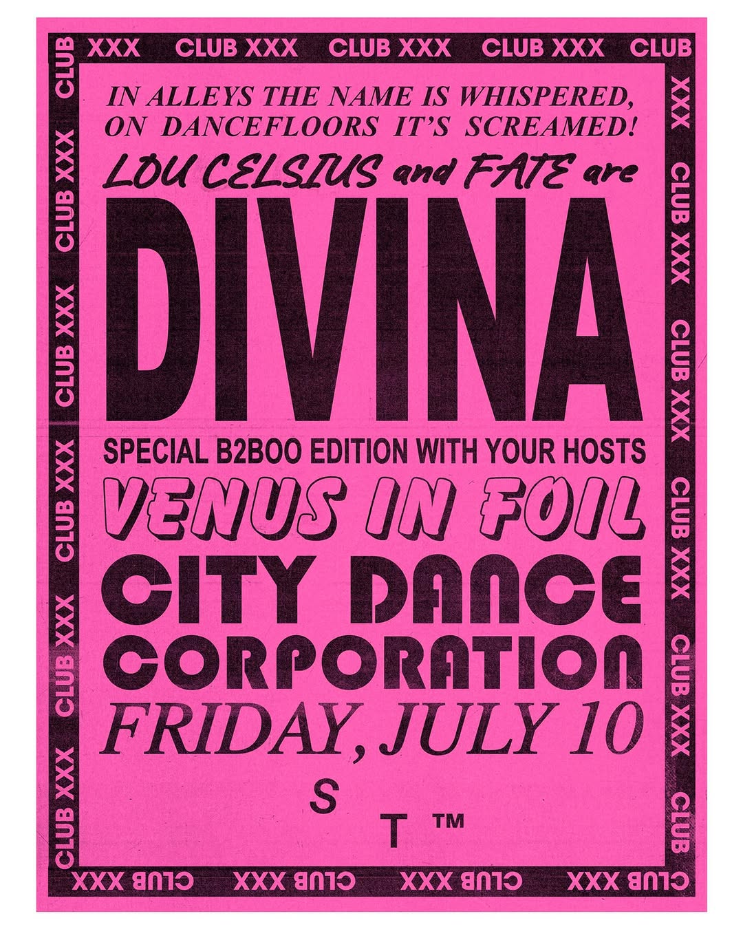 DIVINA Night with Lou Celsius & Fate
