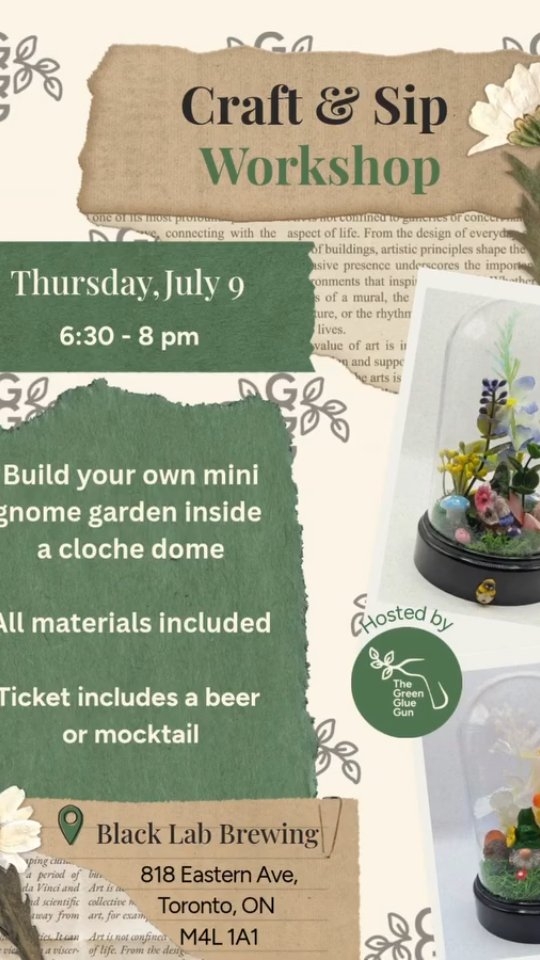Craft & Sip Workshop: Build a mini gnome garden