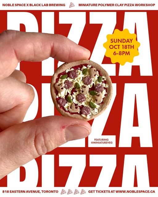 Miniature Polymer Clay Pizza Workshop